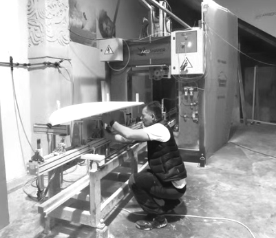 maquina de preshape surf